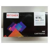 MYTONER 67 Ink Remanufactured Ink Cartridge Combo Pack Replacement for HP 67 Ink 67 XXL for DeskJet 2755e 2755 2700e 2700 2734e 4155e Envy 6055e 6400 6000 Envy Pro 6452 6458 Printer (2 Pack)