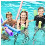 Pool Noodles 46 Inch Hollow Foam Swim Noodle for Kids & Crafts