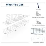 $100 FLEXIMOUNTS 12x72 Wall Shelf Garage Rack Floating 2-Pack