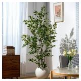 $120 6ft Artificial Ficus Tree-Fake Plants for Home Decor