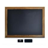 Magnetic Chalkboard, 18"x24", Rustic Frame, Chalk & Eraser