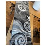 $51 EMMA OLIVER 2x7 Olefin Rug - Gray Swirl - Stain Resistant