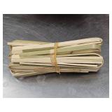 Bundle of 10 Bamboo Cutlery Kit includes Tong, Mini Knife, 4 Forks