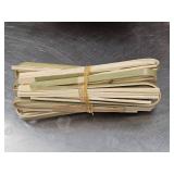 Bundle of 10 Bamboo Cutlery Kit Includes Tong, Mini Knife, 6 forks