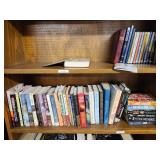 5-Shelf Wooden Bookcase with Media Collection