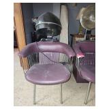 Vintage Beauty Salon Equipment Set - Chairs and Dryers