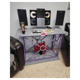 Wall table, CD Player and Chairs