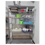 Commercial NSF 6-Tier Wire Shelving Unit with Wheels