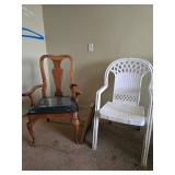 Vintage Furniture - Queen Anne Style Chairs and Armchair