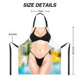 A AIFAMY Sexy Aprons for Women Funny Kitchen Cooking Apron for House Warming Party Christmas Gag Gift Exchange