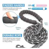 BAAPET 2/4/5/6 FT Dog Leash with Comfortable Padded Handle and Highly Reflective Threads for Small Medium and Large Dogs (5FT-1/2