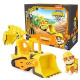 Rubble & Crew, Rubbles Bulldozer Toy Truck with Movable Parts and a Collectible Action Figure, Kids Toys for Ages 3 and Up