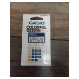 Casio SL-300VC-BE 8-Digit Calculator Protective Wallet Case with Solar Power Blue