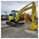 Yanmar Vio55-5B Mini Compact Excavator | 2717.9 Hours | Yanmar Engine | Rubber Tracks