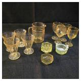 Vintage Depression Glass Drink Set