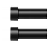 VOIIY 2 Pack Curtain Rods for Windows 48 to 84 Inch(4-7 Feet),Black 1