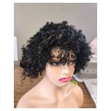 QUEENTAS 70s 80s Disco Wig - Curly Afro Wig (BROWN/Black)