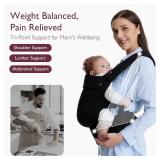 $60 Momcozy Baby Carrier - Ergonomic, Lightweight, 7-44lbs, Black