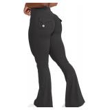 Flare Leggings with Pockets for Women Gym Yoga Butt Lifting