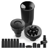 Plastic Fountain Nozzle 1/2, Small Sprayer for Garden, Black -S