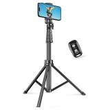 SENSYNE 62" Tripod & Selfie Stick, Extendable w/ Remote