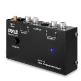 Pyle PP777 Phono Turntable Preamp Mini Electronic Audio Stereo Phonograph Preamplifier Input, RCA Output & Low Noise Operation Powered by 12 Volt DC Adapter