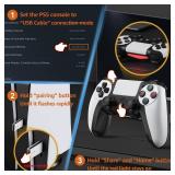 IWGAME Controller for PlayStation 5, Compatible with PS5/PS5 Pro/PS5/PS4/ PC, Wireless Controllers Support Adjustable Turbo, Remap, Hall Effect, Gaming Controller with 2.4G Adapter, Play PS5 Games