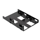 Corsair Dual SSD Mounting Bracket (3.5" Internal Drive Bay to 2.5", Easy Installation) Black