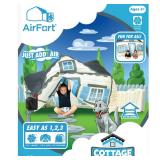 The Original Patented AirFort - Build A Fort in 30 Seconds, Inflatable Fort for Kids, Play Tent for 3-12 Years, A Playhouse Where Imagination Runs Wild, Fan not Included (Cottage)