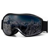 FMY Ski Snowboard OTG Goggles,Anti Fog UV400 Protection Skiing Snowmobile Goggles for Men Women Youth