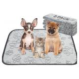 Qeils Reusable Puppy Pads, 2 Pack Washable Pee Pads for Dogs, Waterproof Non Slip Wee Wee pad, Absorbent and Leakproof Training Mats for Potty, Crate, Playpen, Bed, Sofa, 18"x 24"