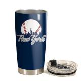 TEERABBIT Legends New York Baseball City Skyline Tumbler - Coffee Mug Insulated Tumbler With Lid - Mother