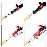 2-32 Feet Pole Saws For Tree Trimming Manual Pole Saw Tree Trimmers Tree Pruner Extendable Tree Pole Saw Green