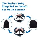 Pack N Play Blackout Cover Baby Sleep Tent 1-Click Set Up Blackout Tent Travel Crib Tent Canopy Portable Privacy Tent Blackout Canopy Crib Cover, Block 95% Light