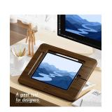 Bamboo Tablet Drawing Stand Tablet Stand - Portable & Adjustable 5 Angles for Laptop, Laptop Stand Riser,Book Reading Stand,Compatible with 12.9/13 inch iPad Pro-3rd - 7th Gen(Walnut Varnish)