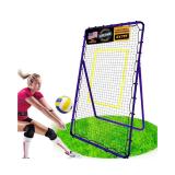 Adjustable Volleyball Rebounder Net 7 * 4 ft, Training Equipment with Angle Customization for Practicing Volleying, Spiking, Bumping, Durable & Portable, Improve Skills