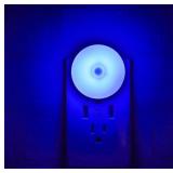 myCozyLite Motion Sensor Night Light, Blue Night Light Plug into Wall, LED Night Light Motion Detecting, Energy Efficient, Slim, Night Light for Bathroom, Bedroom, Kitchen, Hallway, Stair, 2 Pack