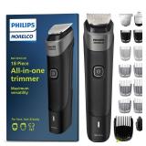 Philips Norelco Multigroom Series 5000 18 Piece, Beard Face, Hair, Body and Intimate Hair Trimmer for Men - NO BLADE OIL MG5910/49