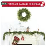 6 Ft Realistic Christmas Garland,Natural Droopy,Soft Bendable Cedar Garland, Lifelike Garland Christmas Decorations,Christmas Garland for Mantle Table Fireplace Stairs Christmas Decorations Indoor