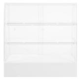 Toyvian Dollhouse Cake Cabinet Display Shelves Kitchen Decor Mini White