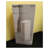 Baffect 2 Liter White Slim Bathroom Trash Can with Lid and Toilet Brush Holder Retail $29.97