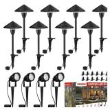 Cuguords,LED Landscape Lighting Kit,LED Low Voltage Pathway Lights,AC/DC 12-24V UL Listed Cord Waterproof,Outdoor Wired Landscape Light Sets,Outdoor Path Lights for Walkway Yard Garden (12 Pack) - Ret