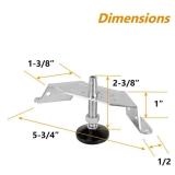 POWERTEC Corner Leveling Feet 4PK, Heavy Duty Adjustable Furniture Feet for Cabinet/Vanity/Furniture/Shelves, with Non-Marring Pads (71157)