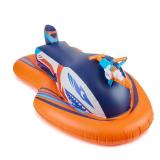 Nerf Super Soaker Stormforce Ride-On Racer Inflatable Pool Float with Pool-Fed Mega Water Blaster