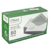 Mead #6 3/4 Security Envelopes 3 5/8 x 6 1/2 White 80 Count (75212)