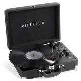 Victrola Journey+ Bluetooth Suitcase Record Player, Black (VSC-400SB-BLK-SDF)