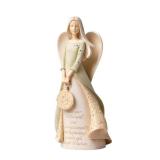 Enesco Foundations Collection Bless Your Retirement Angel Figurine- Resin Hand Painted Collectible Decorative Angels Figurines Home Decor Retirement Statue, 9 Inch