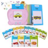 Talking Flash Cards Toddler Toys Pocket Speech for Toddlers 1-3, Talking Learning Flash Cards Educational Toys Sensory Toys Gift for Boys and Girls (510 Sight Words-Bear Pink)