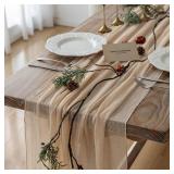 Keketo Beige Cheesecloth Table Runner Rustic Boho Gauze 120 Inch 10 FT Cheese Cloth for Wedding Baby Shower Bridal Shower Birthday Engagement Party Long Sheer Spring Easter Home Decorations