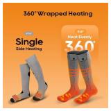 Heated Socks for Men Women with APP Control, Upgraded 10000mAh Rechargeable Electric Heated Socks Up to 10 Hours, Washable Winter Foot Warmer Socks for Outdoor Riding Camping Hiking Skiing Hunting